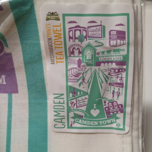 Ray Stanbrook Prints Camden Tea Towel Market Electric Ballroom Tattoo Funky Fun - Picture 3 of 6